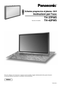 Manuale Panasonic TH-37PW5EX Plasma televisore