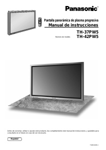 Manual de uso Panasonic TH-37PW5EX Televisor de plasma
