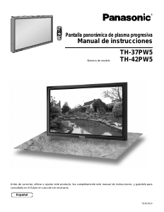 Manual de uso Panasonic TH-37PW5LZ Televisor de plasma