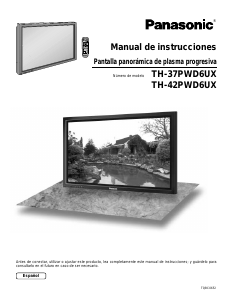 Manual de uso Panasonic TH-37PWD6UX Televisor de plasma