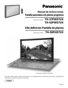 Manual de uso Panasonic TH-37PWD7UX Televisor de plasma