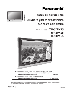 Manual de uso Panasonic TH-37PX25UP Televisor de plasma