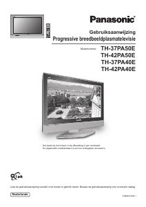 Handleiding Panasonic TH-42PA40E Plasma televisie