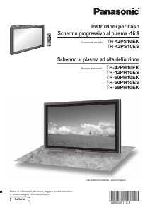 Manuale Panasonic TH-42PH10ES Plasma televisore