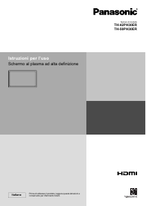 Manuale Panasonic TH-42PH30ER Plasma televisore