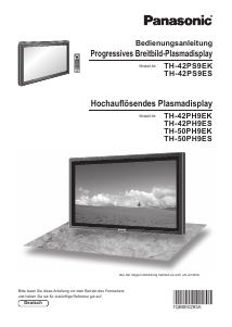 Bedienungsanleitung Panasonic TH-42PH9EK Plasma fernseher