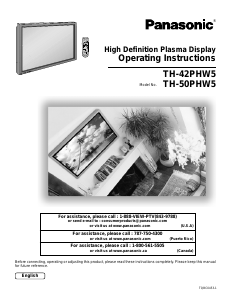 Handleiding Panasonic TH-42PHW5UZ Plasma televisie