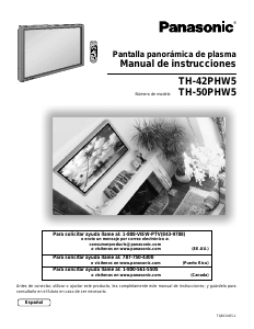 Manual de uso Panasonic TH-42PHW5UZ Televisor de plasma