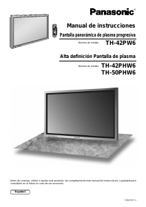 Manual de uso Panasonic TH-42PHW6EX Televisor de plasma