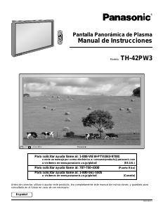 Manual de uso Panasonic TH-42PW3U Televisor de plasma
