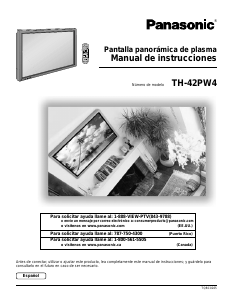 Manual de uso Panasonic TH-42PW4UZ Televisor de plasma