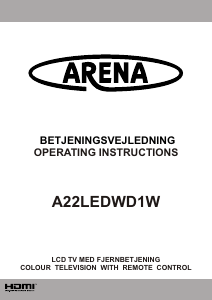 Brugsanvisning Arena A22LEDWD1W LCD TV