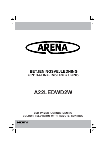 Manual Arena A22LEDWD2W LCD Television