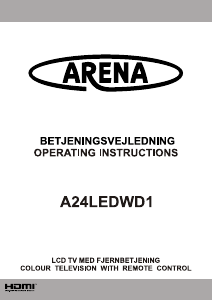 Brugsanvisning Arena A24LEDWD1 LCD TV