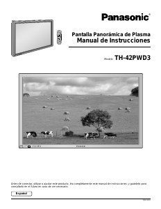 Manual de uso Panasonic TH-42PWD3U Televisor de plasma