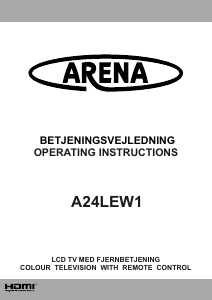 Handleiding Arena A24LEW1 LCD televisie