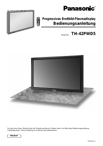 Bedienungsanleitung Panasonic TH-42PWD5EX Plasma fernseher