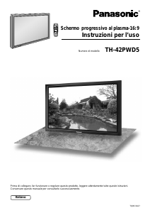 Manuale Panasonic TH-42PWD5RY Plasma televisore