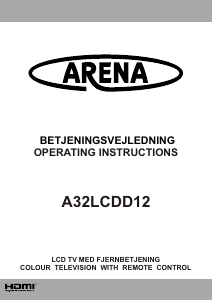 Manual Arena A32LCDD12 LCD Television