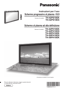 Manuale Panasonic TH-50PH10ES Plasma televisore