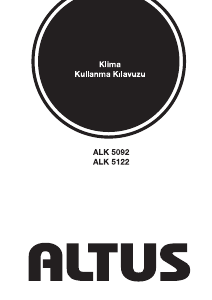 Kullanım kılavuzu Altus ALK 5092 Klima