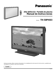Manual de uso Panasonic TH-50PHD3U Televisor de plasma