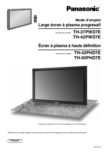Mode d’emploi Panasonic TH-50PHD7EKJ Téléviseur plasma