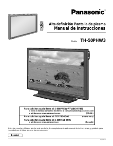 Manual de uso Panasonic TH-50PHW3U Televisor de plasma