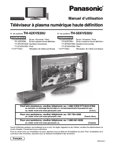 Mode d’emploi Panasonic TH-50XVS30U Téléviseur plasma