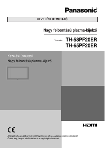 Használati útmutató Panasonic TH-58PF20ER Plazmatelevízió