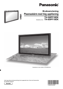 Bruksanvisning Panasonic TH-65PF10EK Plasma TV