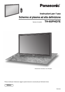 Manuale Panasonic TH-65PHD7EKJ Plasma televisore