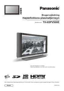 Brugsanvisning Panasonic TH-65PV500E Plasma TV