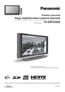 Használati útmutató Panasonic TH-65PV500E Plazmatelevízió