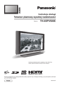 Instrukcja Panasonic TH-65PV500E Telewizor plazmowy