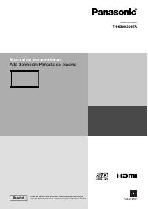 Manual de uso Panasonic TH-65VX300ER Televisor de plasma