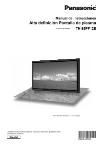 Manual de uso Panasonic TH-85PF12E Televisor de plasma