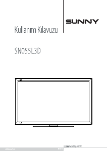 Kullanım kılavuzu Sunny SN055L3D LED televizyon