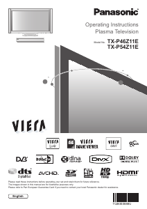 Handleiding Panasonic TX-P46Z11E Plasma televisie