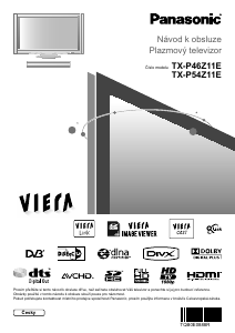 Manuál Panasonic TX-P46Z11E Plazmová televize