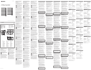 Instrukcja Sony XS-690ES Głośnik samochodowy