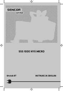 Instrukcja Sencor SSS 1000 NYX MICRO Głośnik