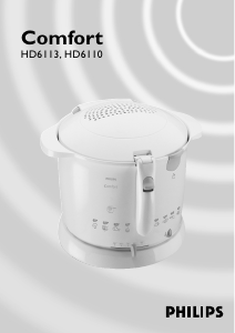 Manual Philips HD6113 Comfort Deep Fryer