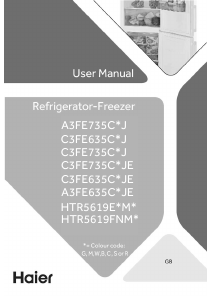 Manual Haier HTR5619EOMG Fridge-Freezer