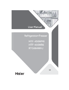 Instrukcja Haier RTG684WHJ Lodówko-zamrażarka