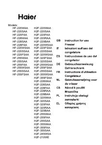 Mode d’emploi Haier H2F-210WE Congélateur