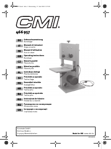 Mode d’emploi CMI 466957 Scie à chantourner