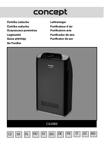 Handleiding Concept CA2000 Luchtreiniger