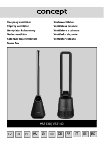 Rokasgrāmata Concept VS5130 Ventilators