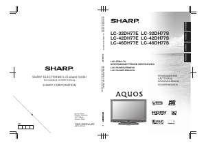 Bruksanvisning Sharp AQUOS LC-32DH77E LCD-TV